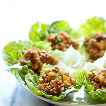 Pork and Peanut Lettuce Cups