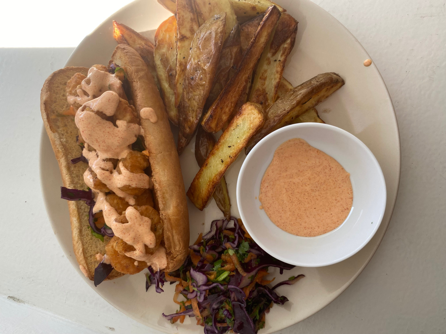 Cajun shrimp sandwich 