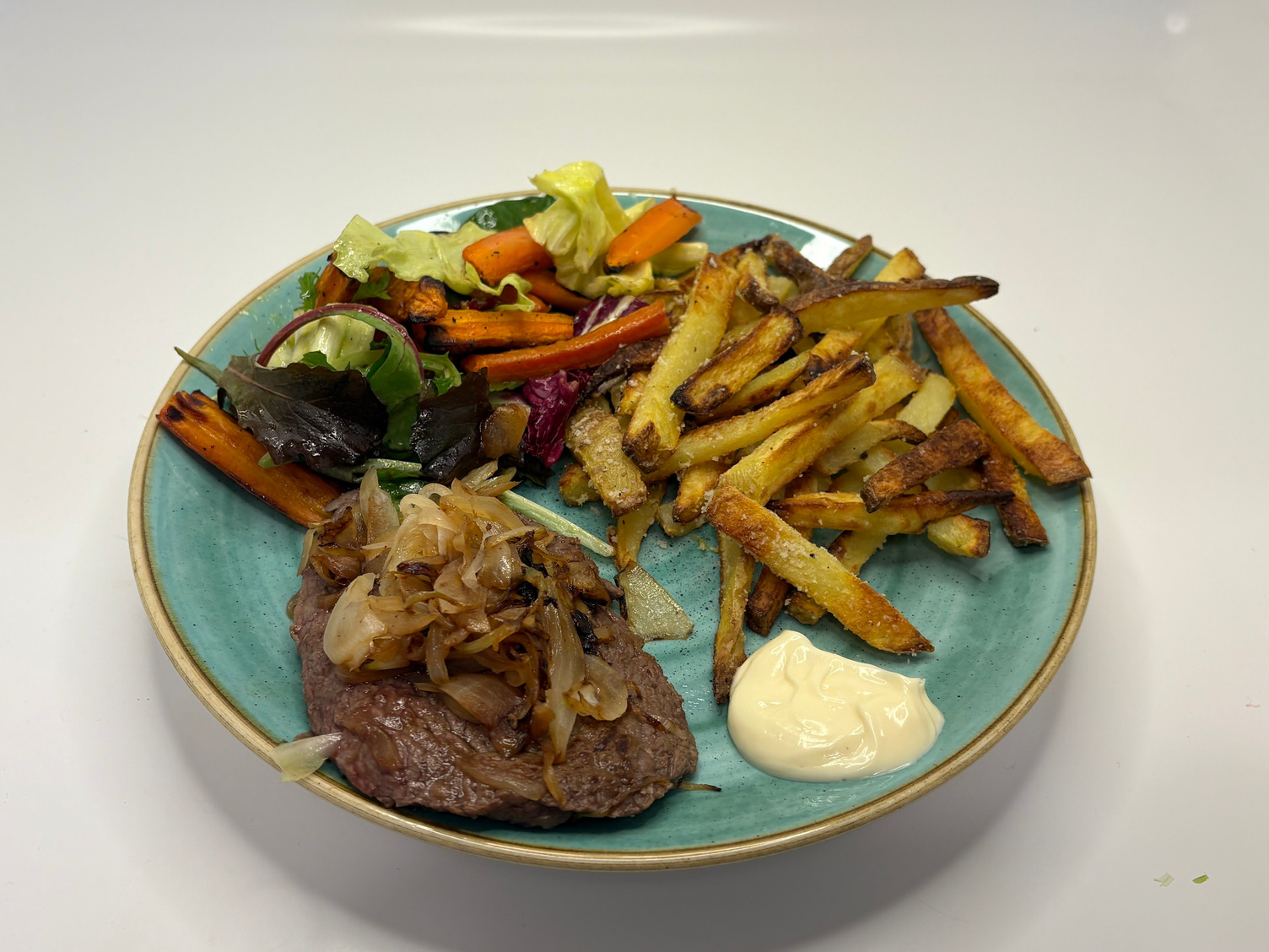 Steak Frites! Mit Striploin Steak