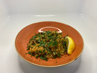 Perlencouscous sarda! mit Garnelen