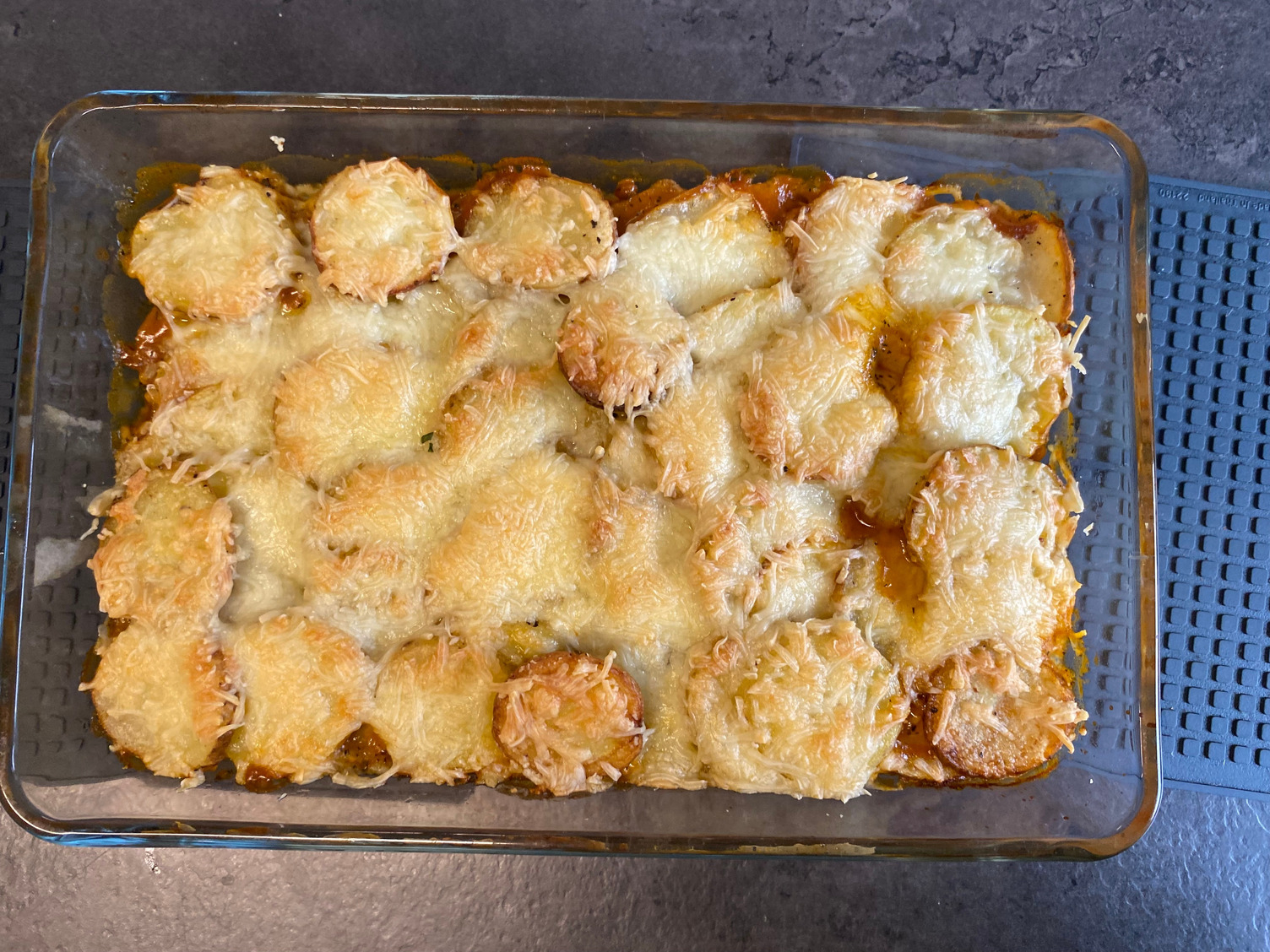 Creamy lentil casserole