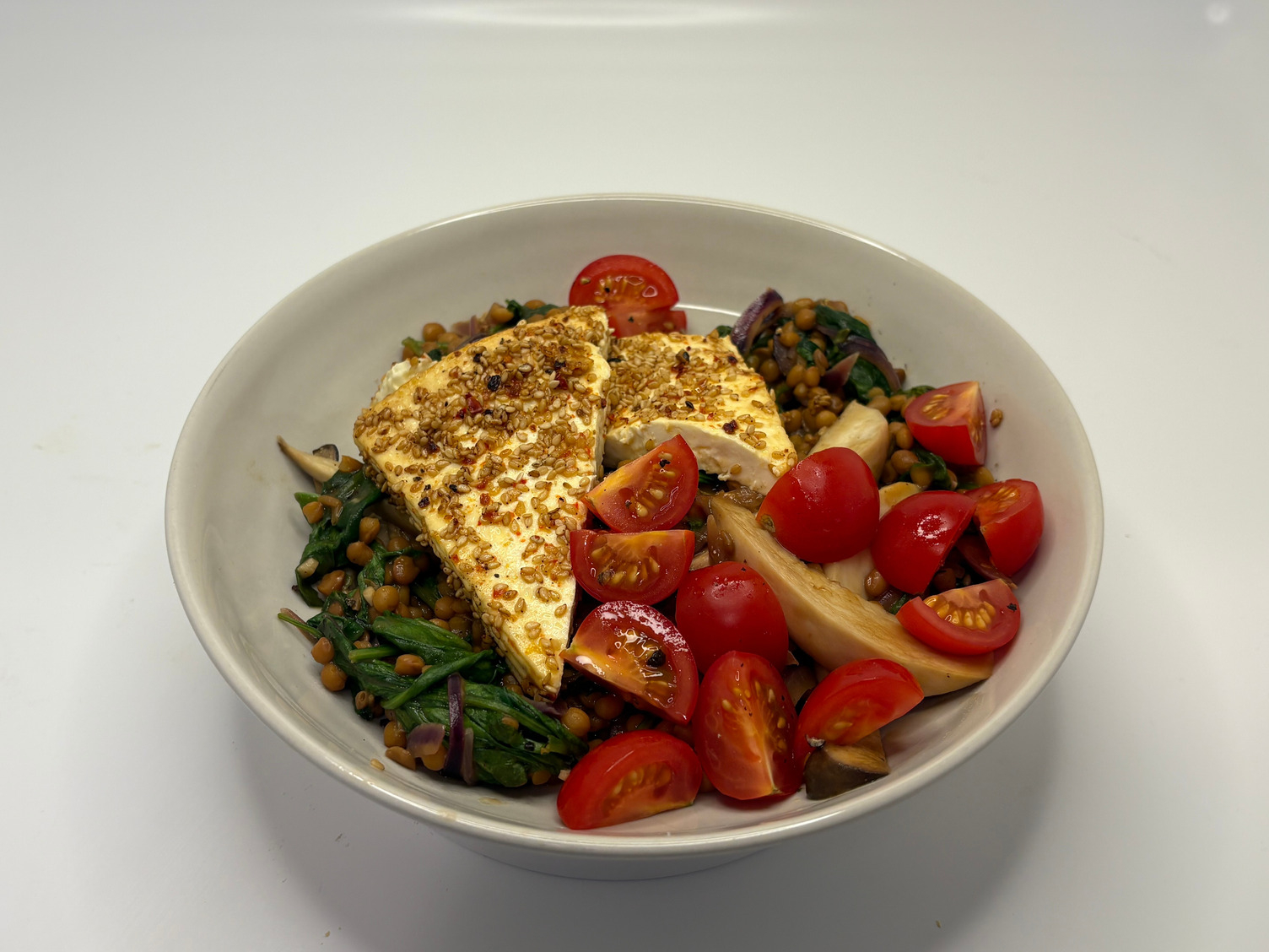 Rauchige Spinat-Linsen Pfanne 