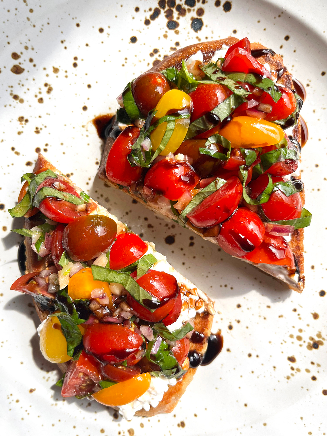 Blushing Bruschetta Toast