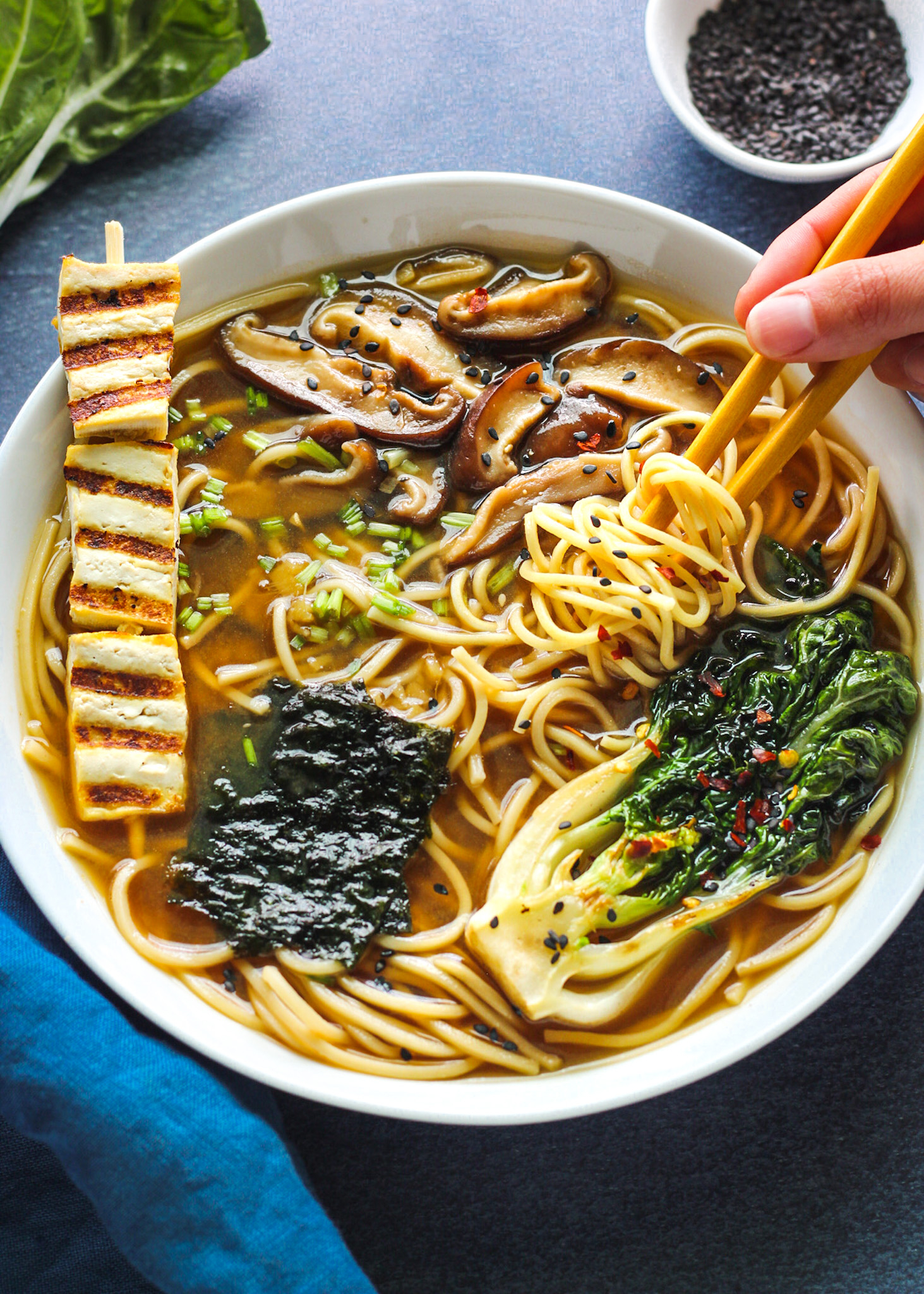Mushroom -Miso Ramen Bowls