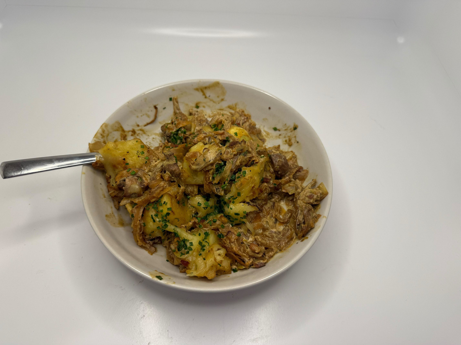 Mini-Knödel-Pfannenauflauf mit Bio-Hack