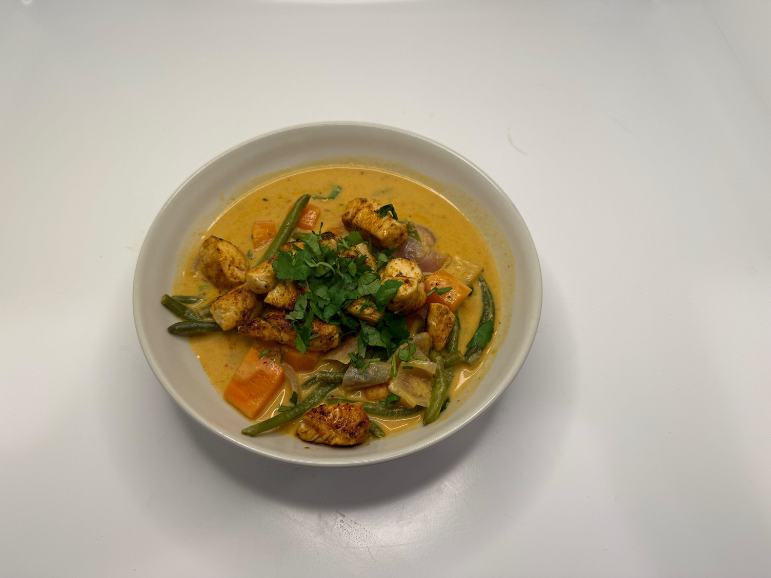 Afrikanischer Piri-Piri Eintopf mit vegane Filetstücke