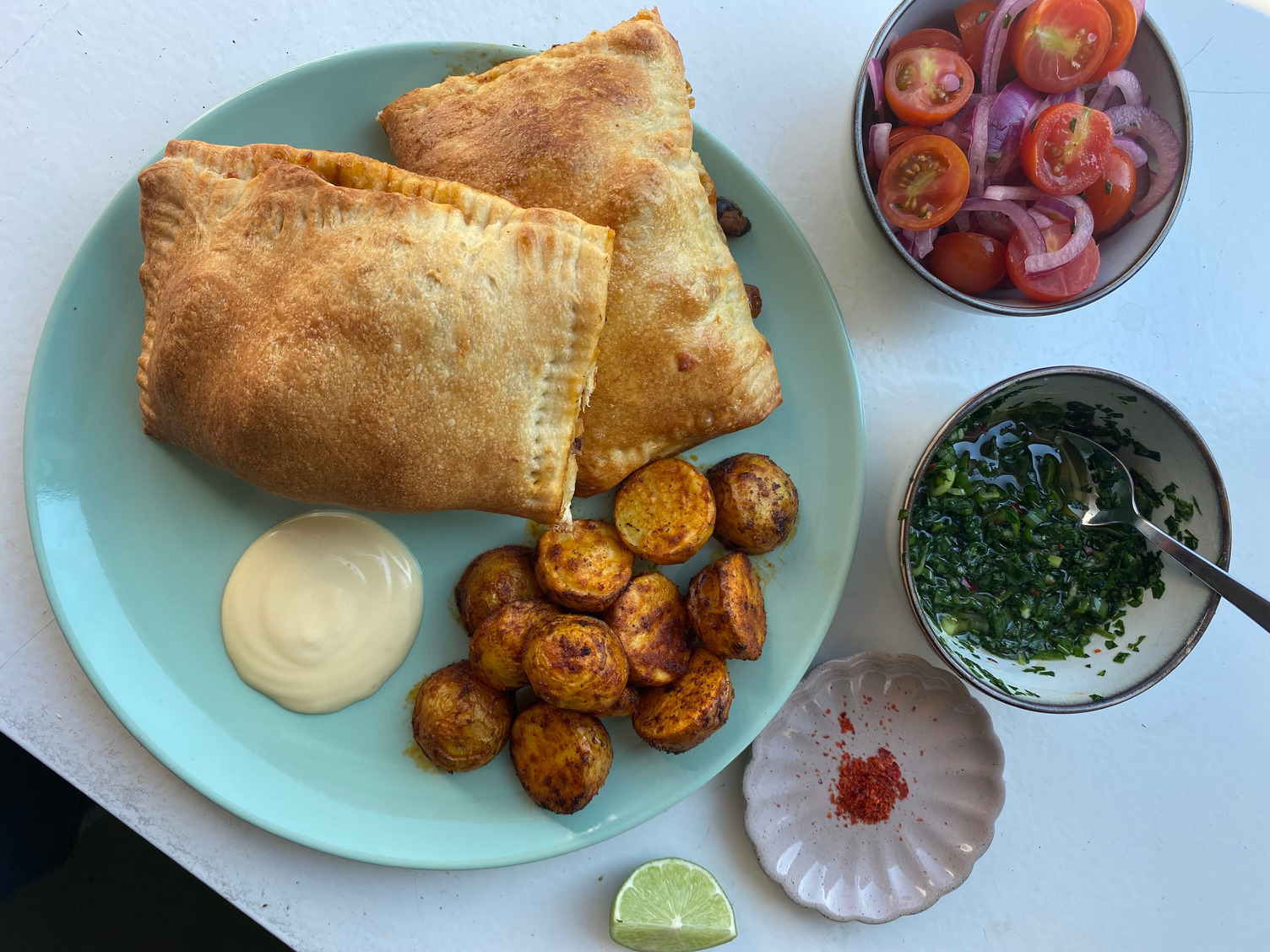 South american bbq chicken empanadas