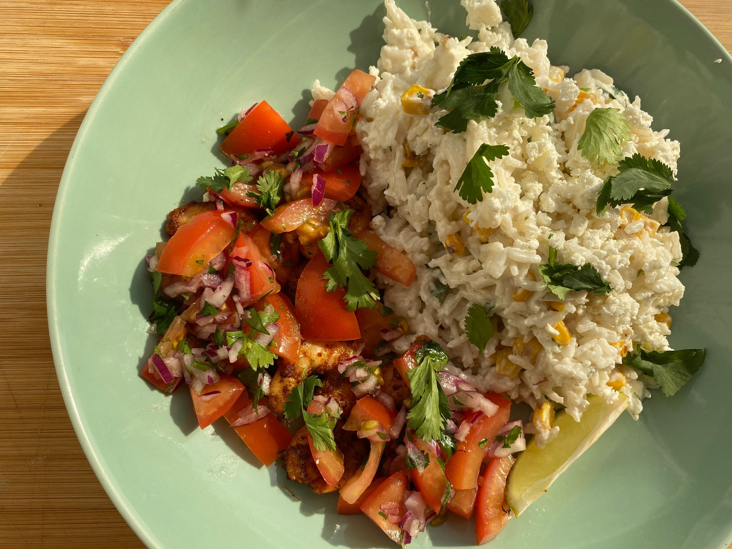 Pico de gallo shrimp