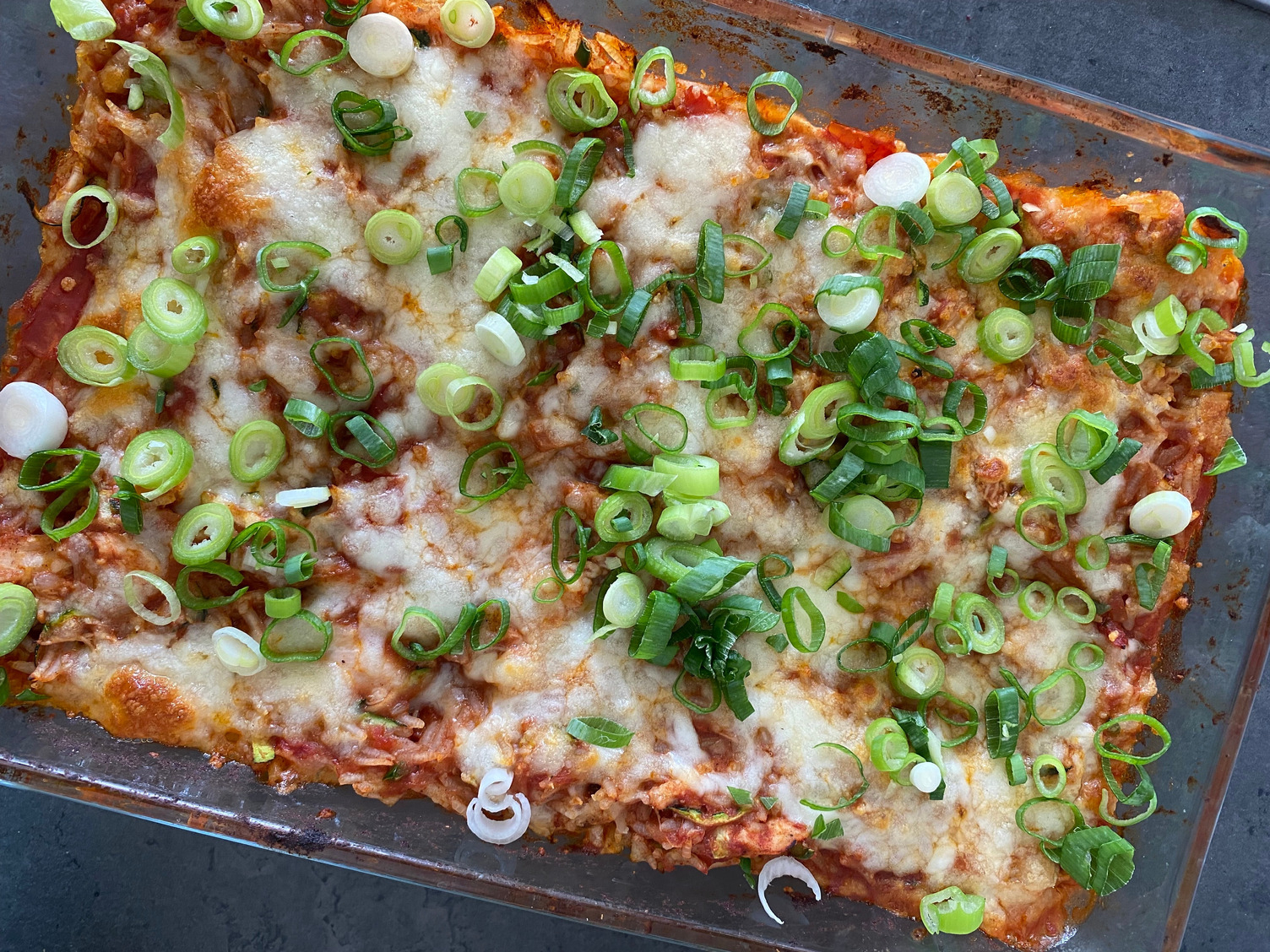 Enchilada rice bake