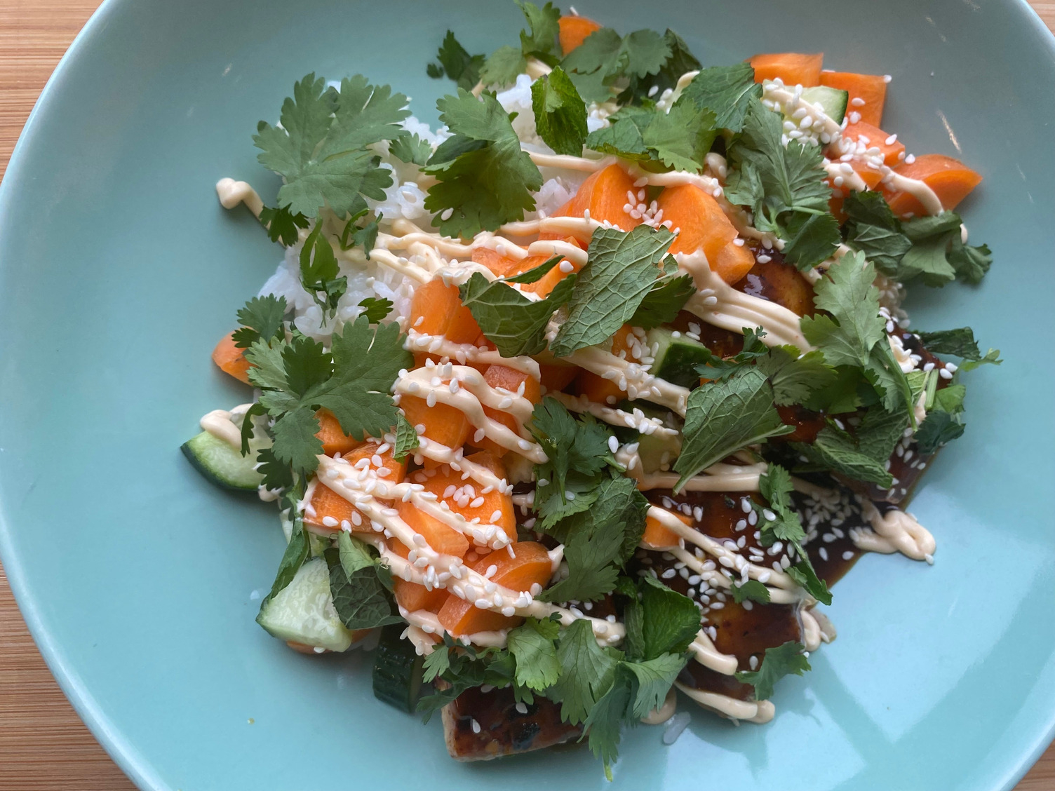 Chicken banh mi bowl