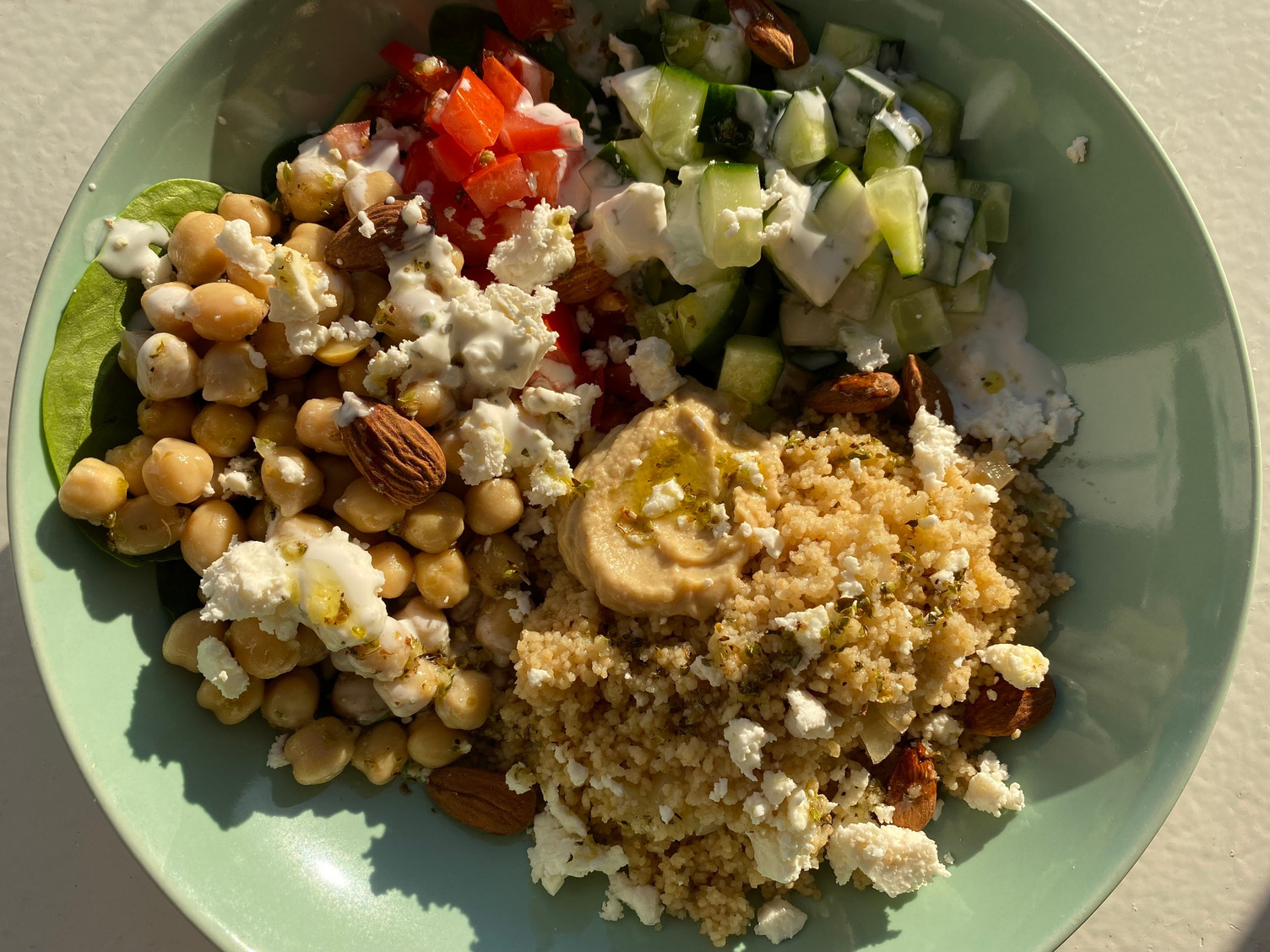 Mediterranean buddha bowl