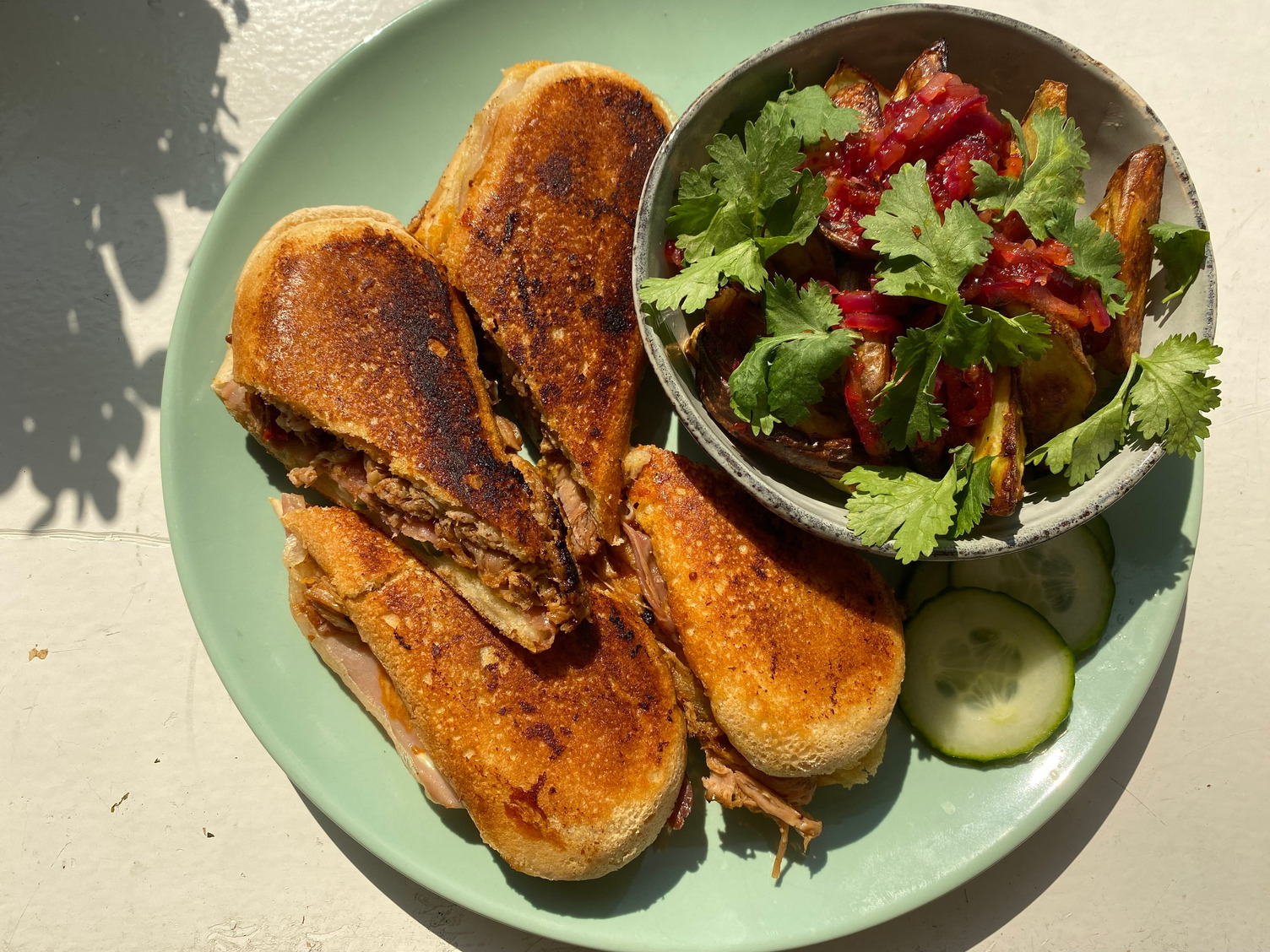 Cubano pork sandwich