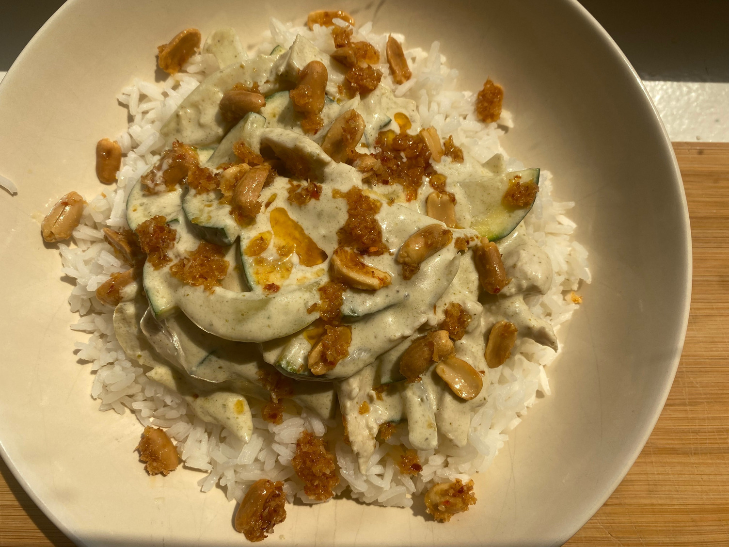 Thai green curry chicken