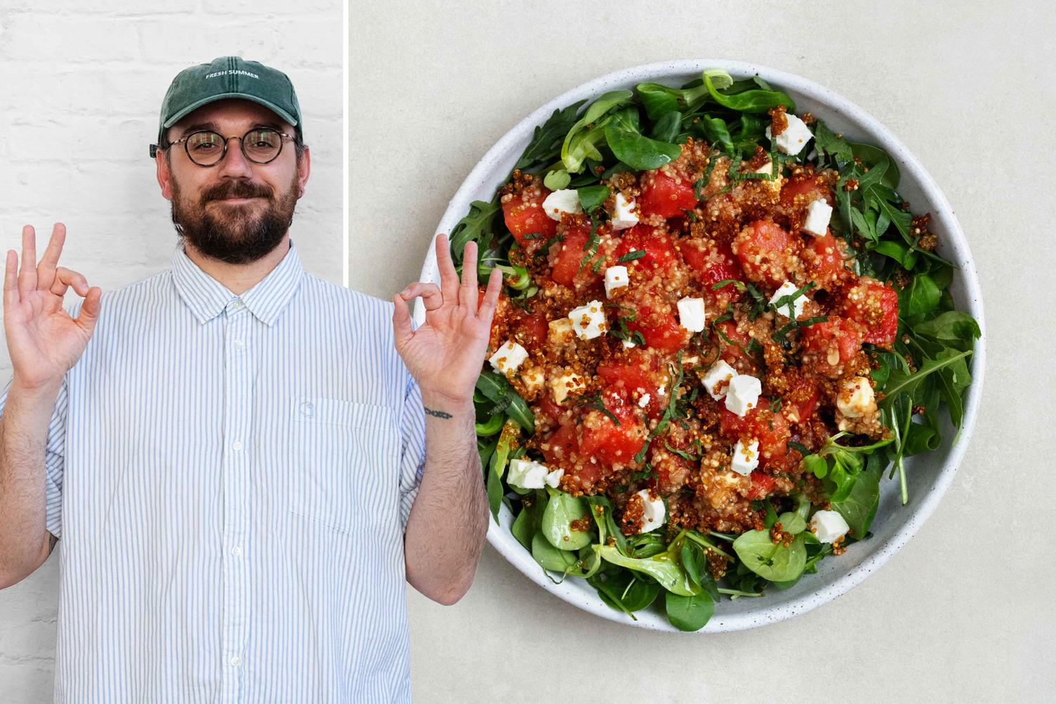 Bowl Fresh & Furious : pastèque & crispy quinoa