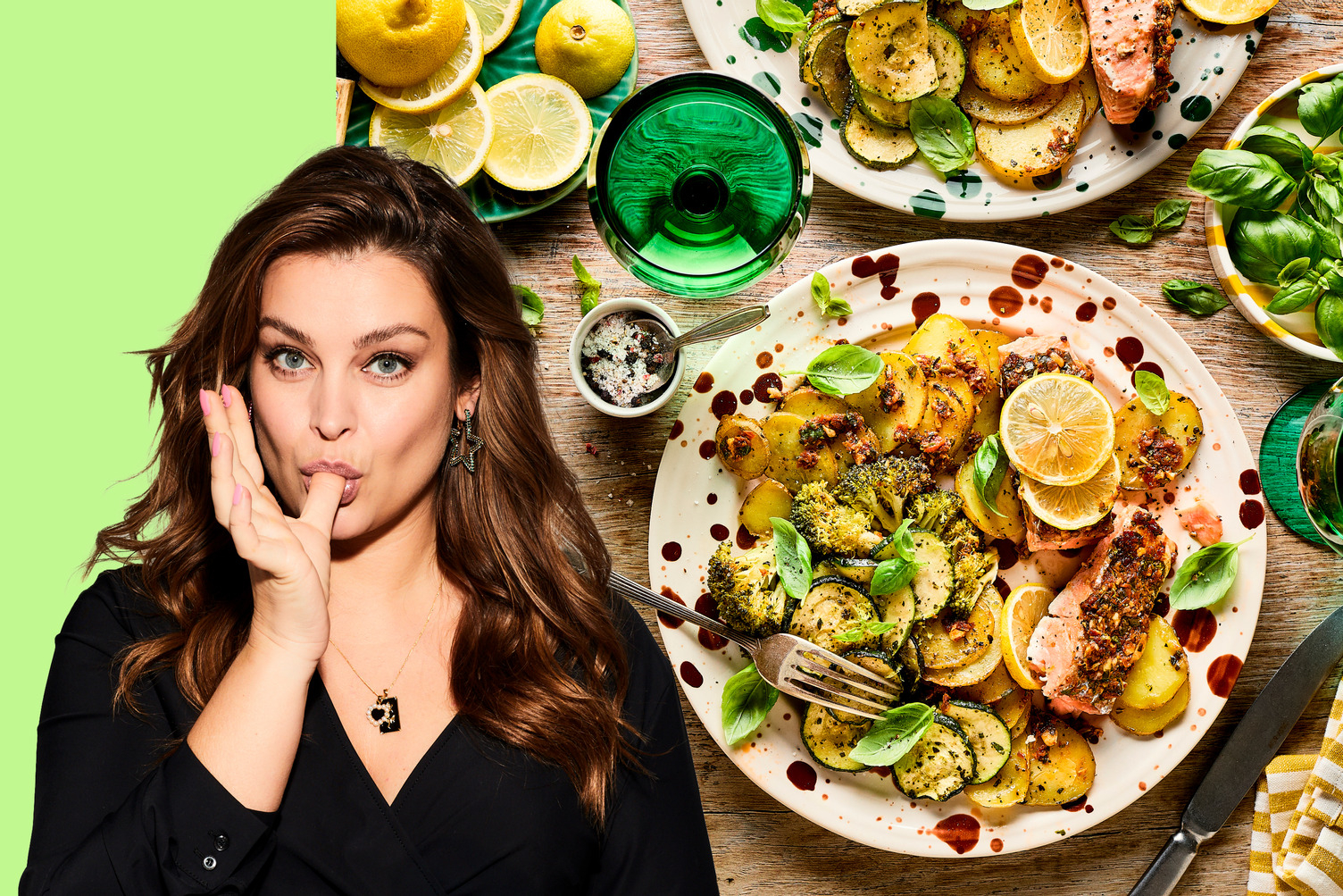 Miljuschka's zalm-traybake met zelfgemaakte tapenade