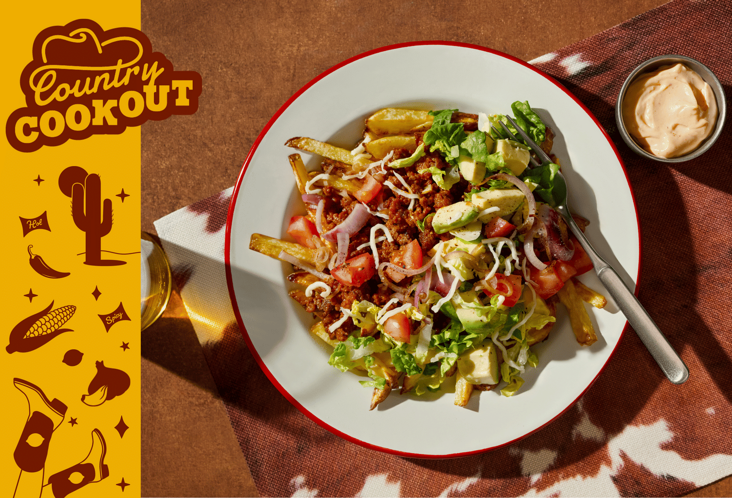 Ranch-Style Texan Lamb Loaded Fries