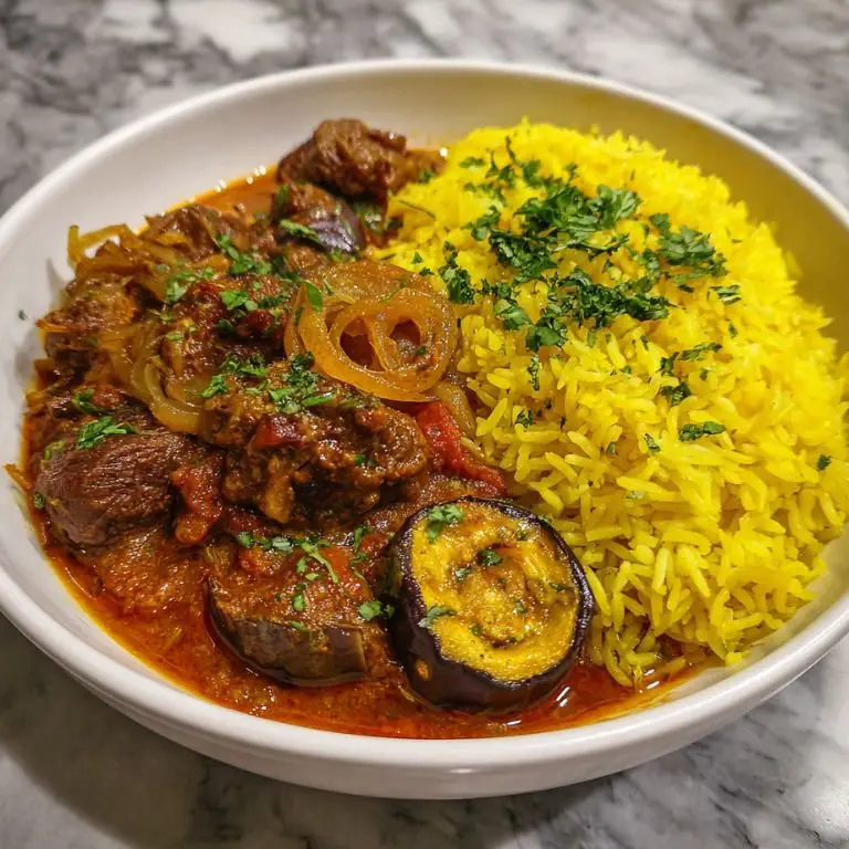 Persian-Style Ground Beef and Eggplant Stew