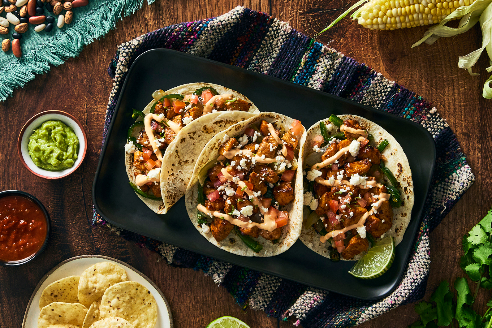 Mexican Chipotle Chicken Asado Tacos