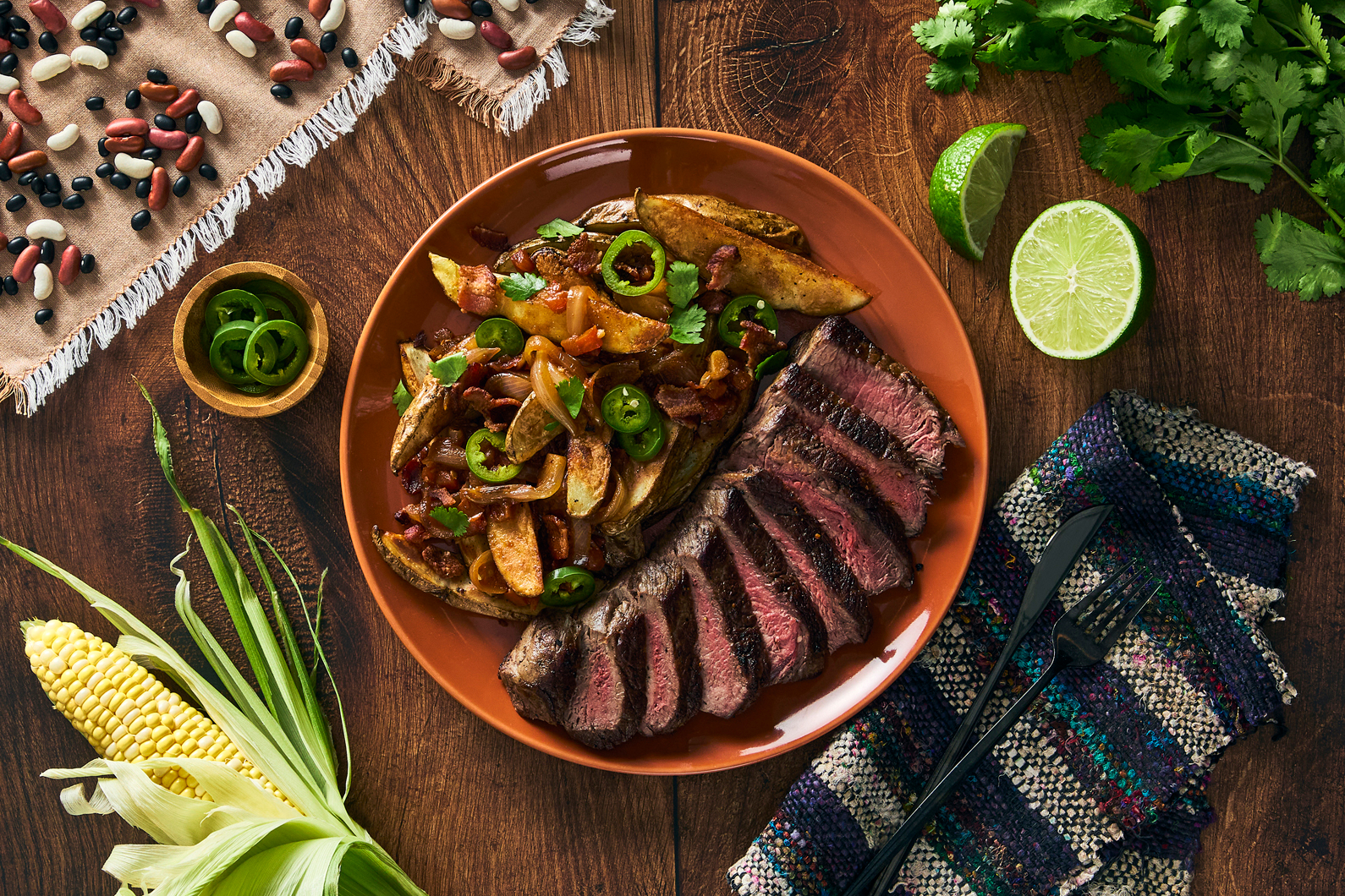 Peruvian Lomo Saltado Double Striploin Steaks