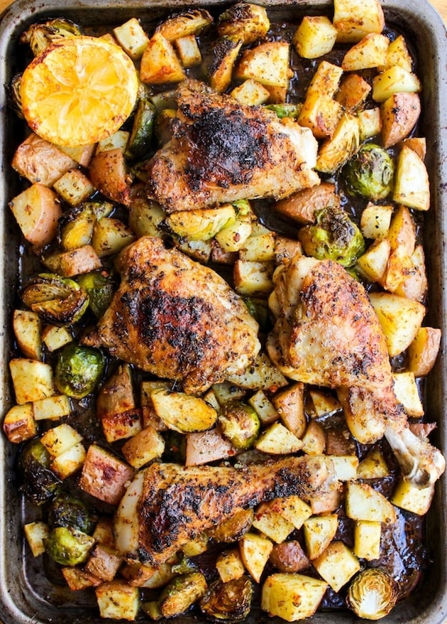 Spicy Apricot Glazed Sheet Pan Chicken 