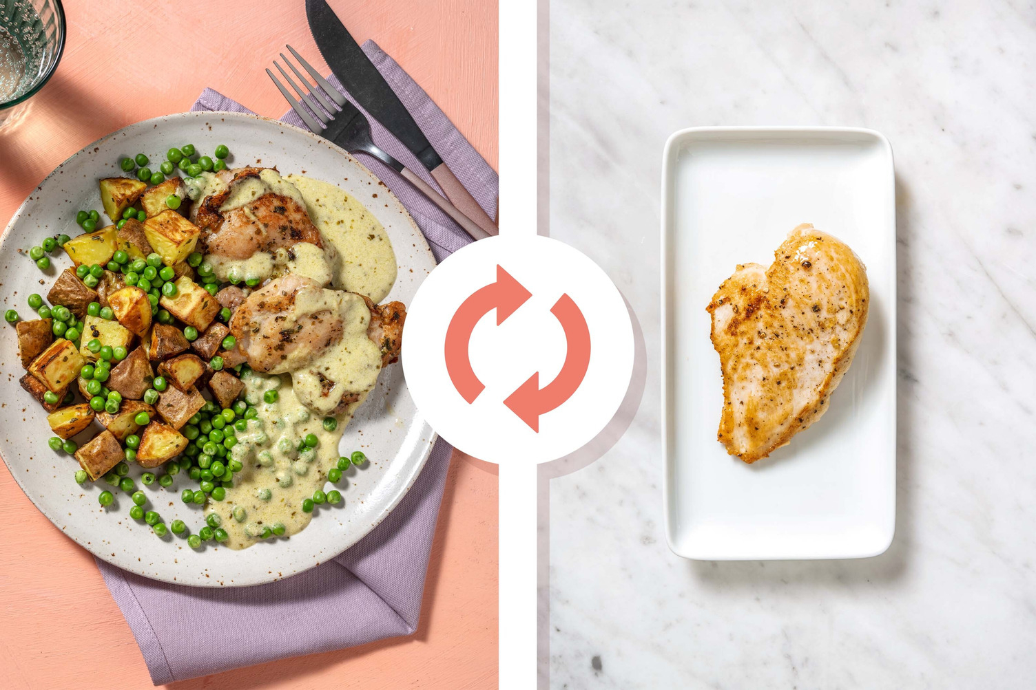 Chicken Breast in Creamy Pesto Sauce 