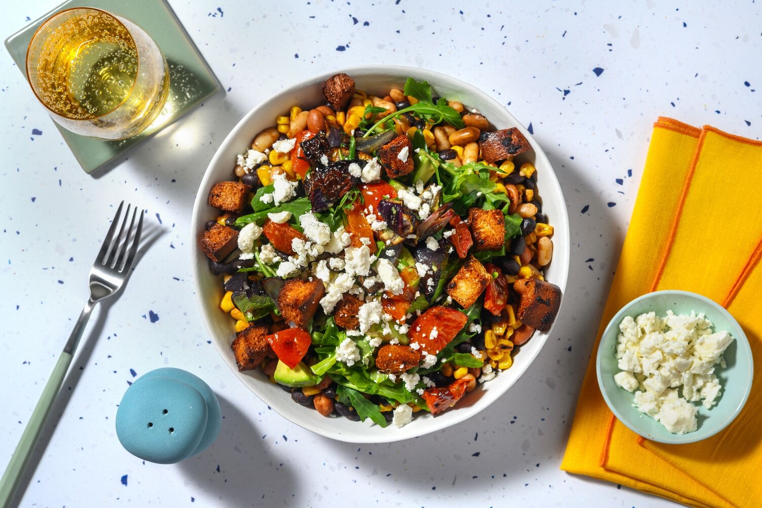 Mexican Style Halloumi and Roasted Veg Salad