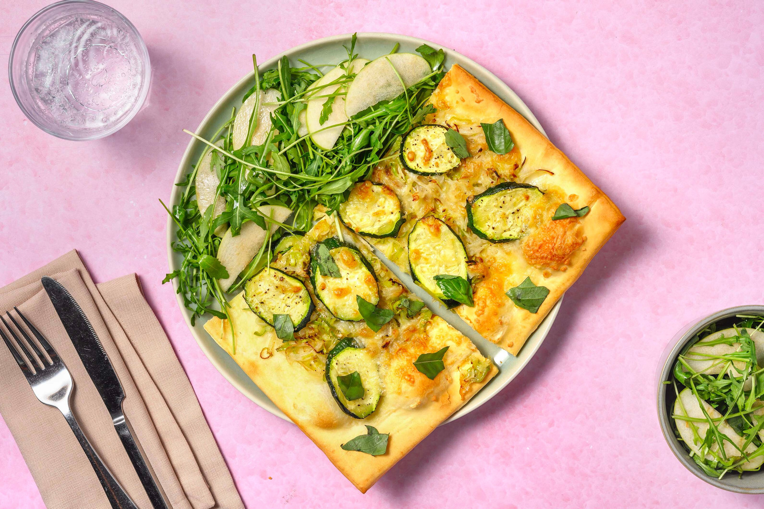 Vegetarisk tarte flambée 