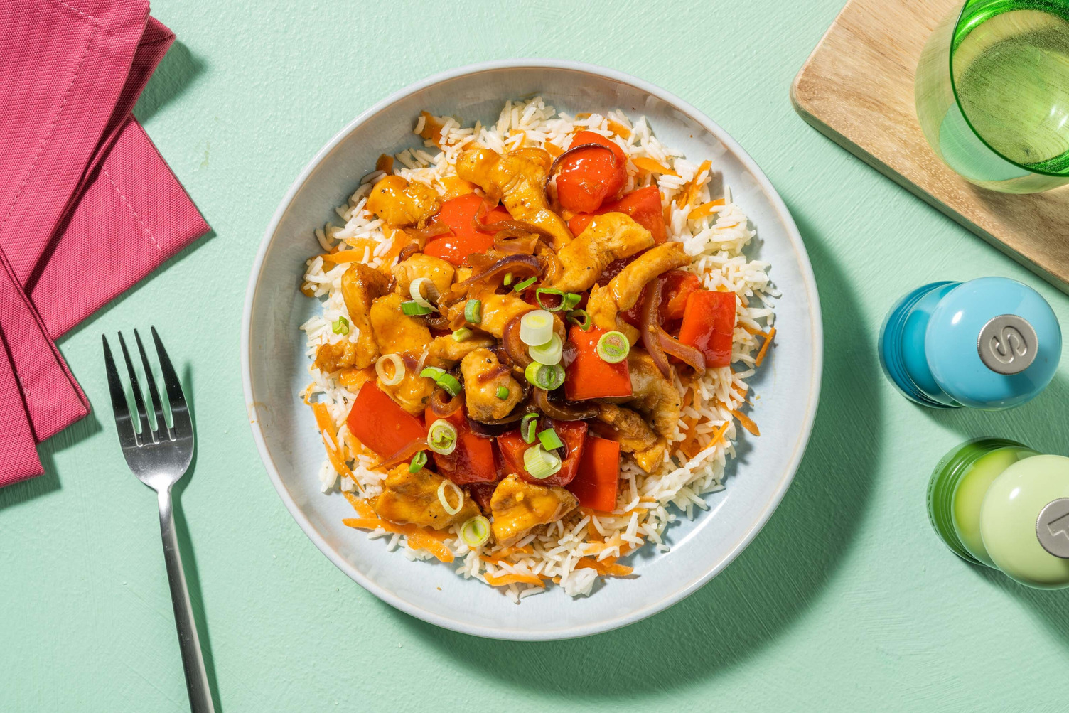 Teriyaki-glasert kylling