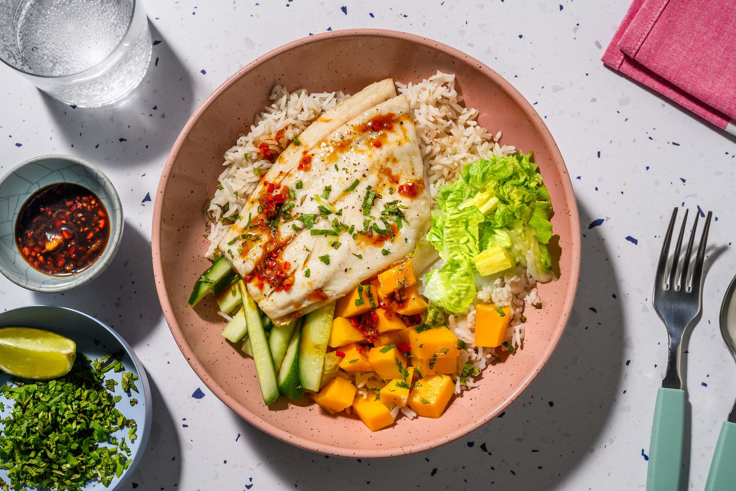 Vietnamesiskinspirerad vit fisk