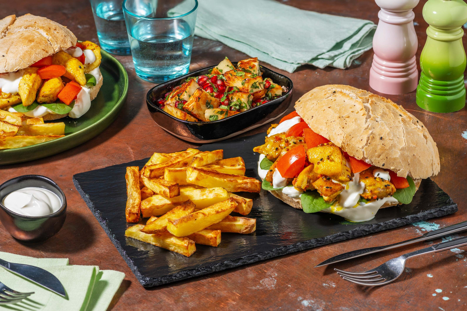  Krydret kyllingeshawarma