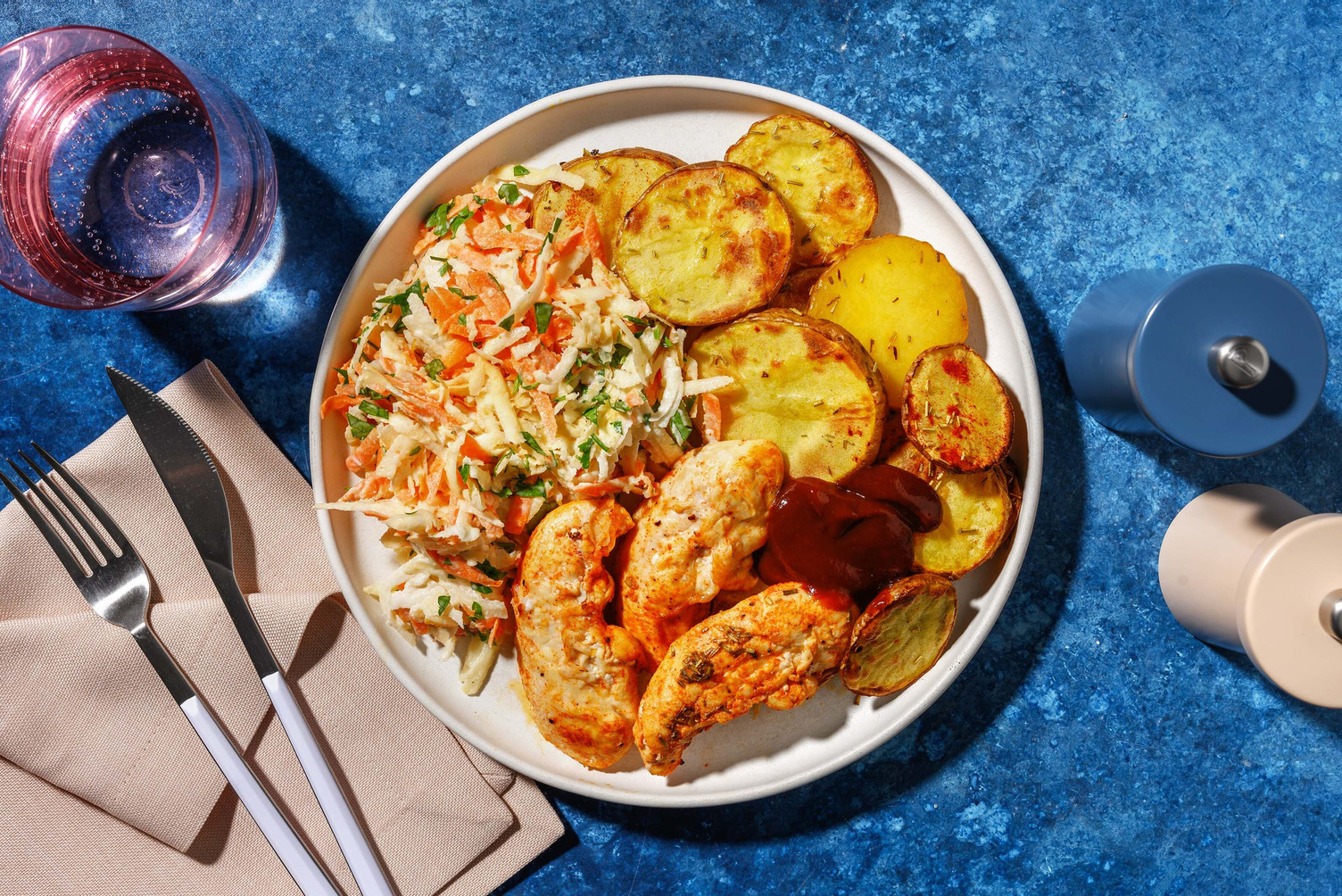 Peperoni-Poulet mit BBQ-Dip