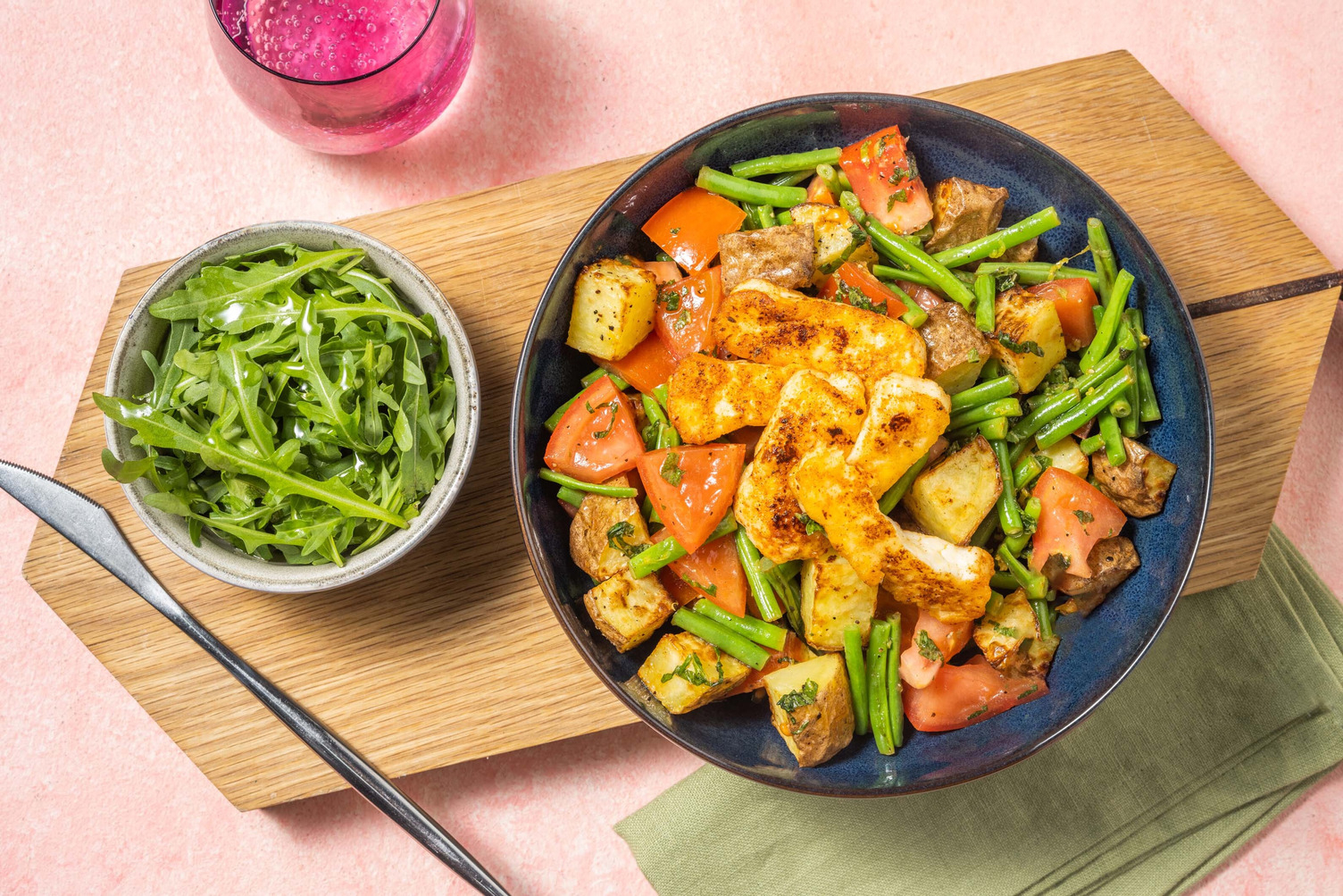 Honeyed Peri Peri Halloumi Salad