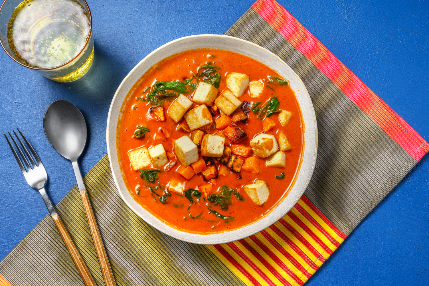 Sweet Potato, Ginger & Garlic Tofu Stew