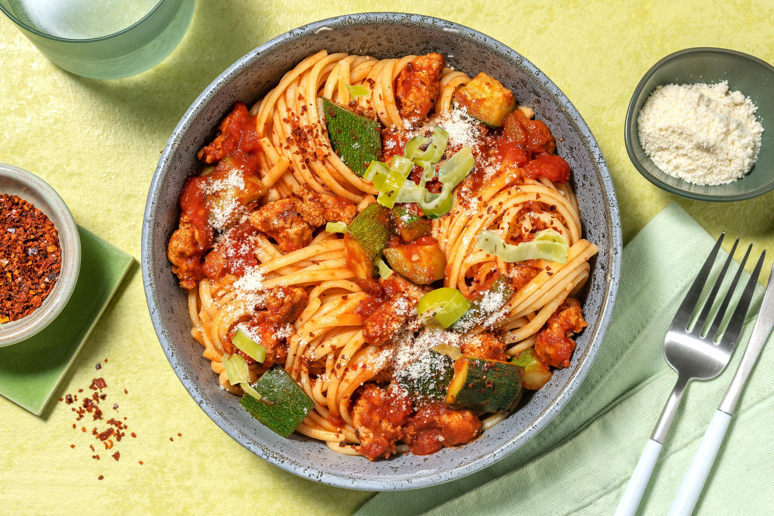 Oregano Sausage Linguine