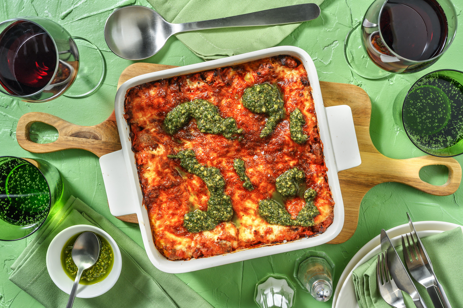 Lasagne mit Lammhackfleisch