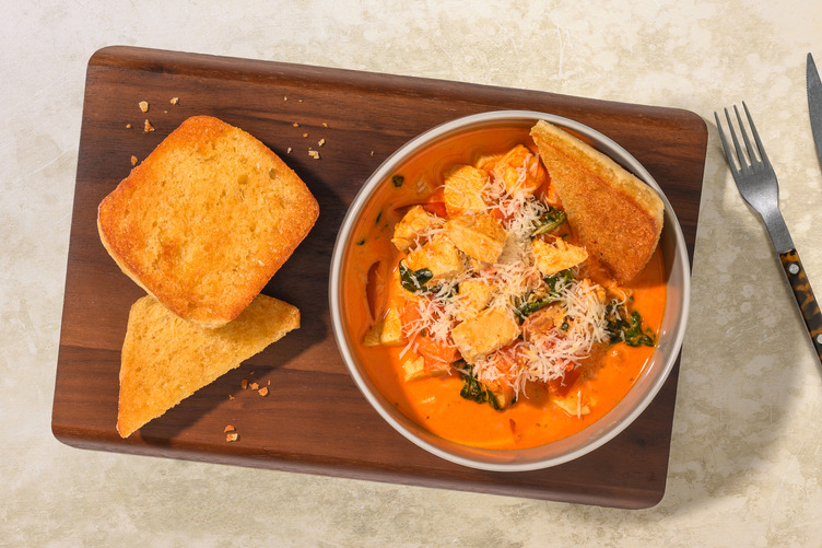 Warming Tuscan Chicken Stew with Irish Bacon