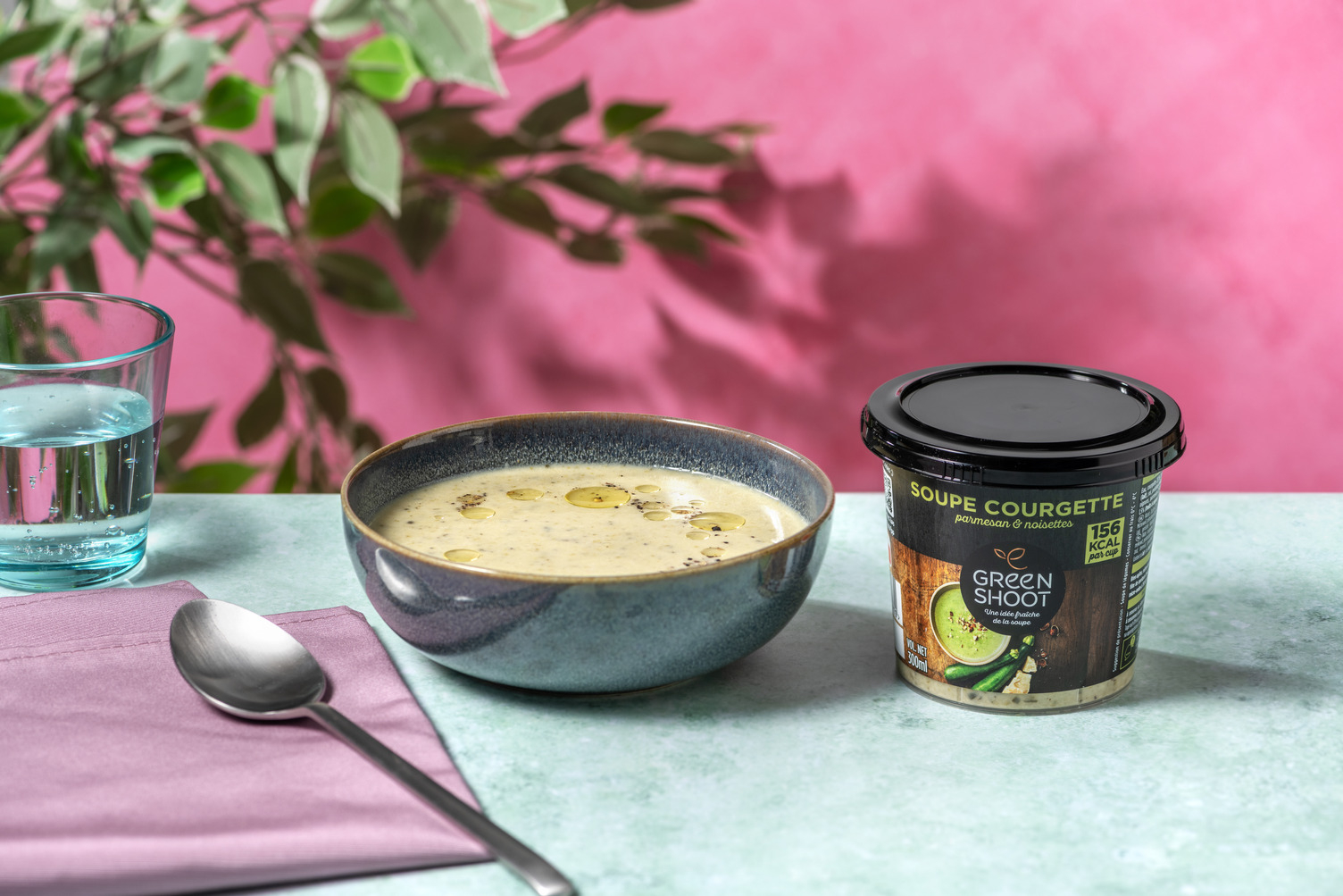 Soupe à la courgette & au parmesan