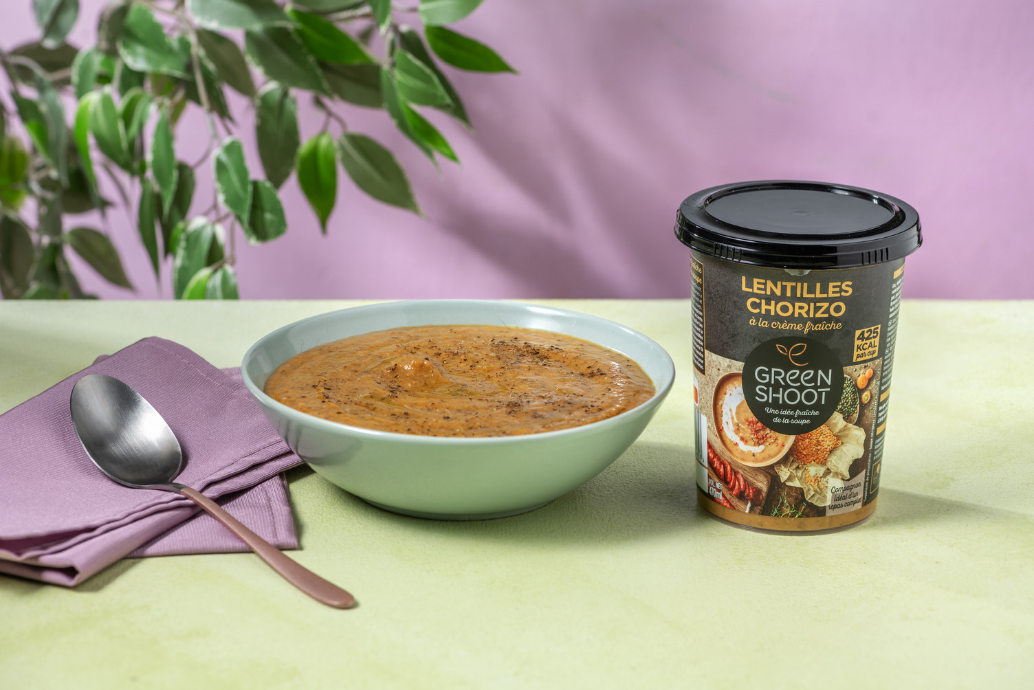 Soupe de lentilles & chorizo