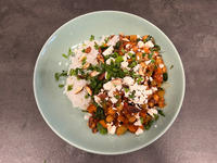 Spanish style chickpea bowl