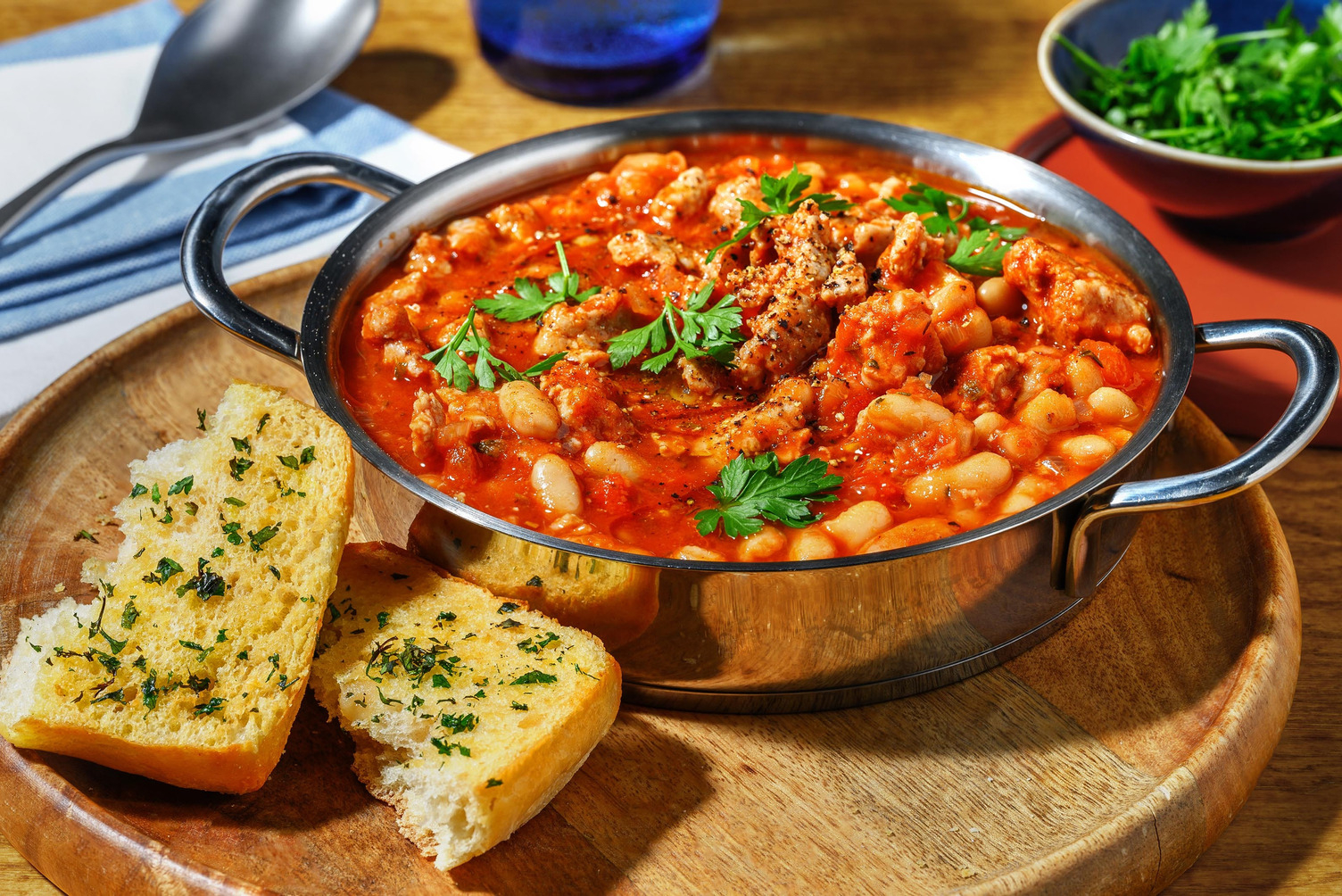 Baked Sausage Gigantes Plaki