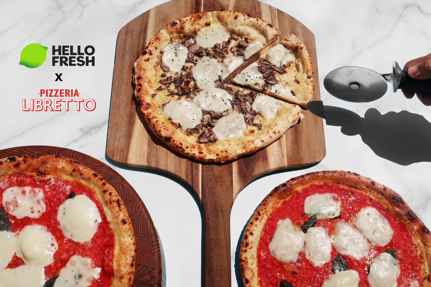 Ensemble de pizzas sans viande Pizza Libretto