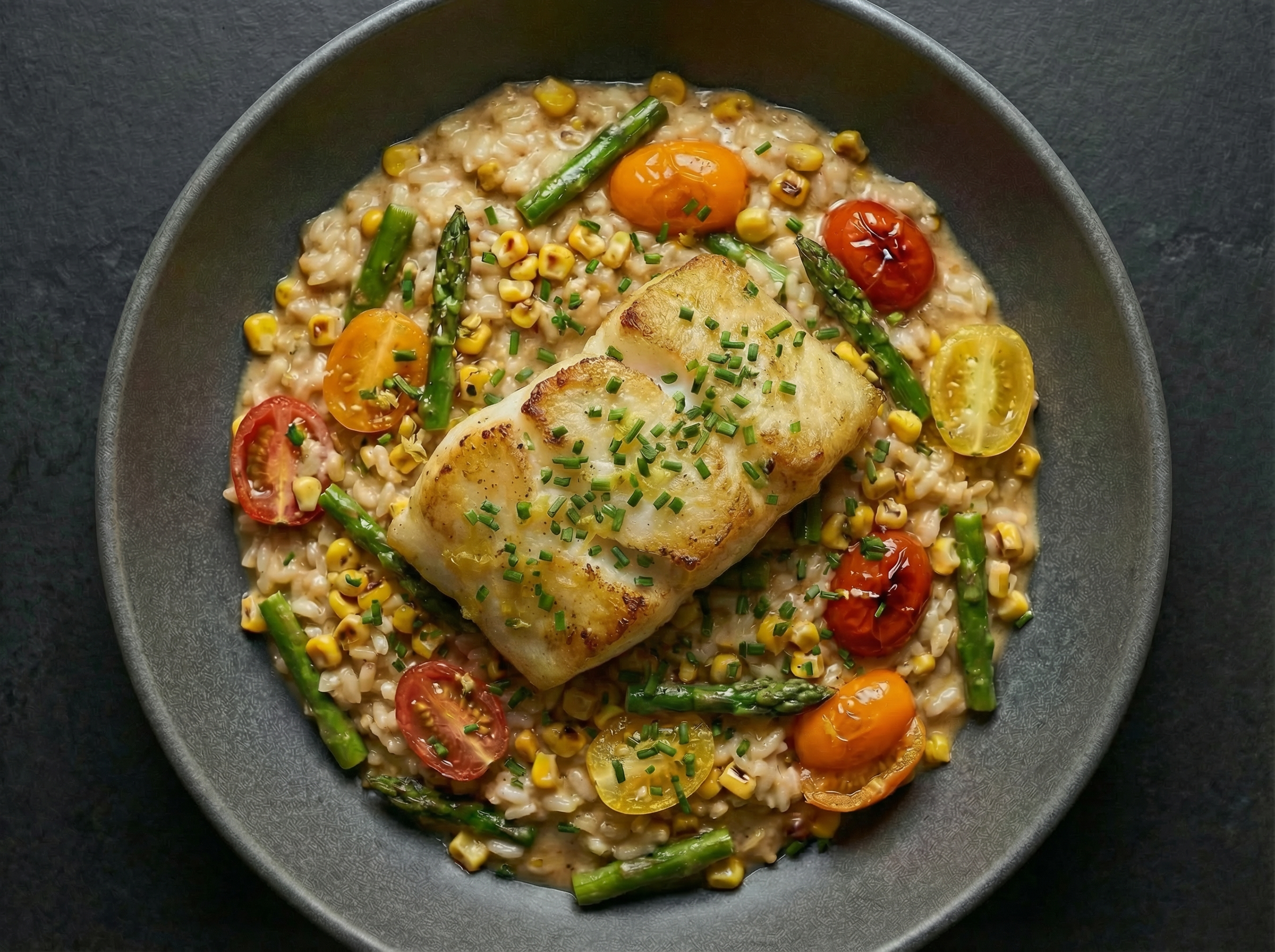 Chilean Sea Bass & Green Goddess Risotto