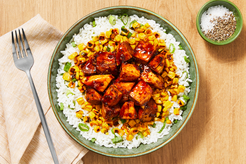 Poulet au miel et à l'ail et au soya