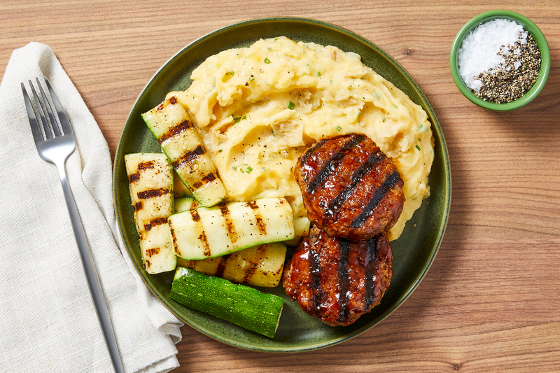 Grilled BBQ Turkey Meatloaf Patties