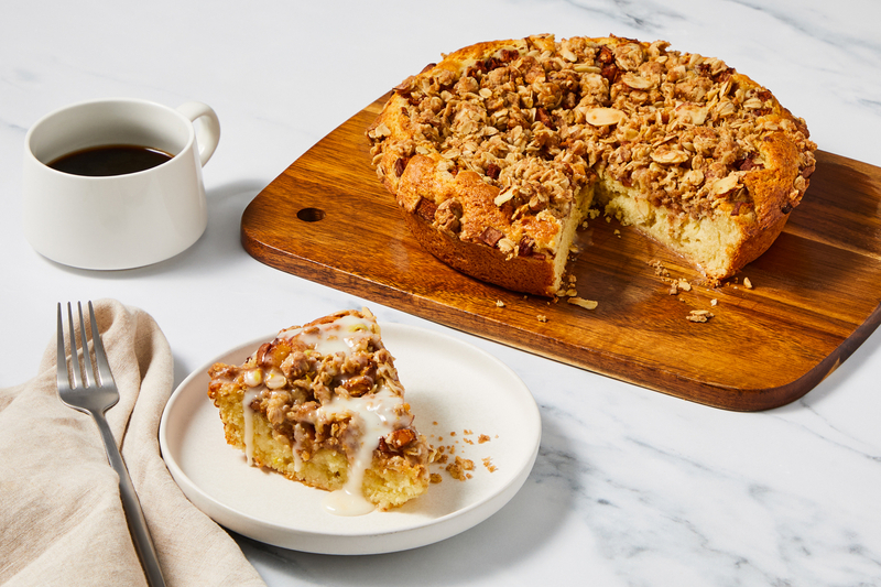 Peach Sour Cream Coffee Cake 