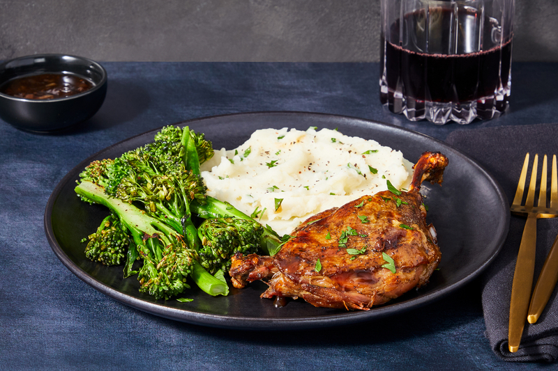 Fig-Balsamic Glazed Duck Confit