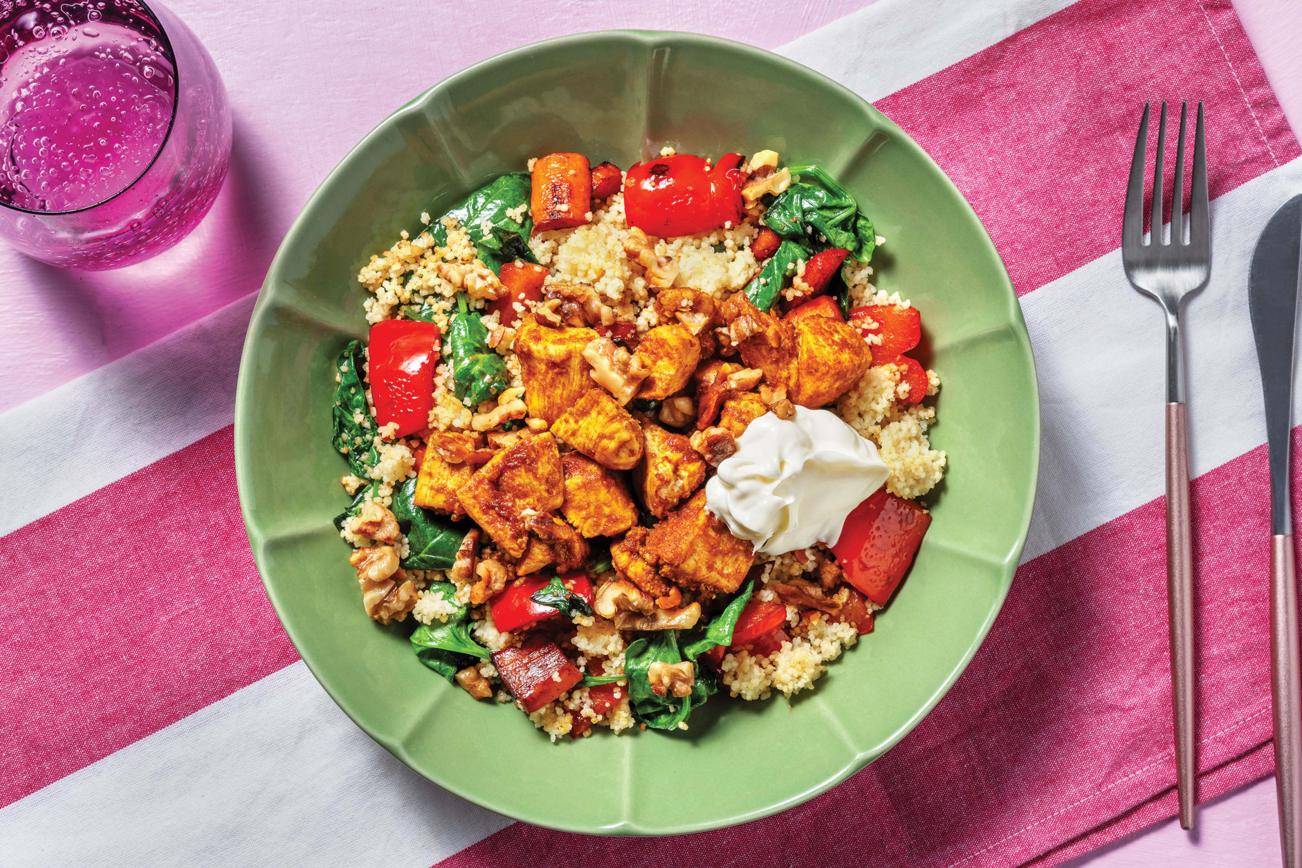 Chicken & Honey-Roasted Veggie Couscous
