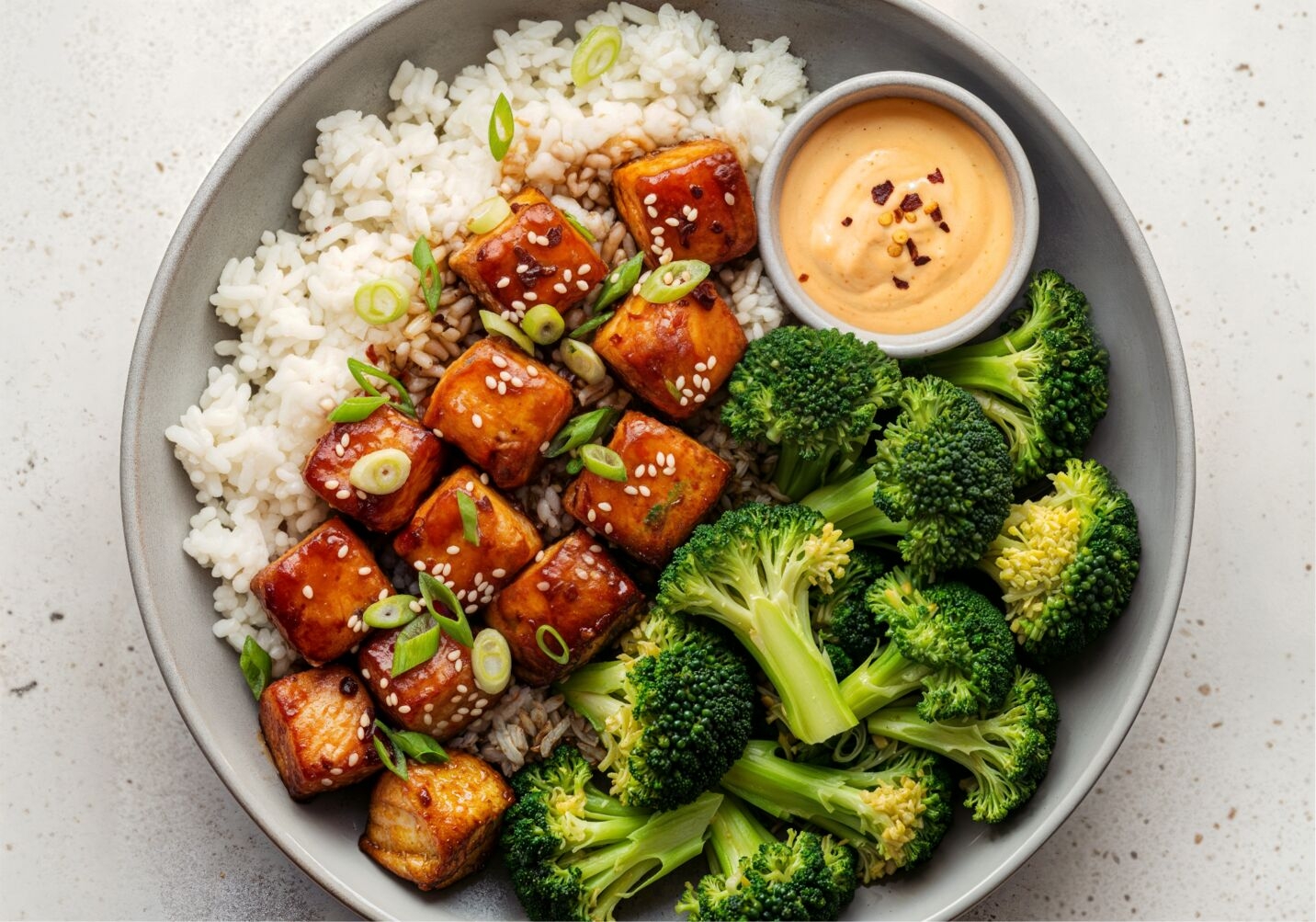 Air Fryer Sweet Soy Rainbow Trout Bowls