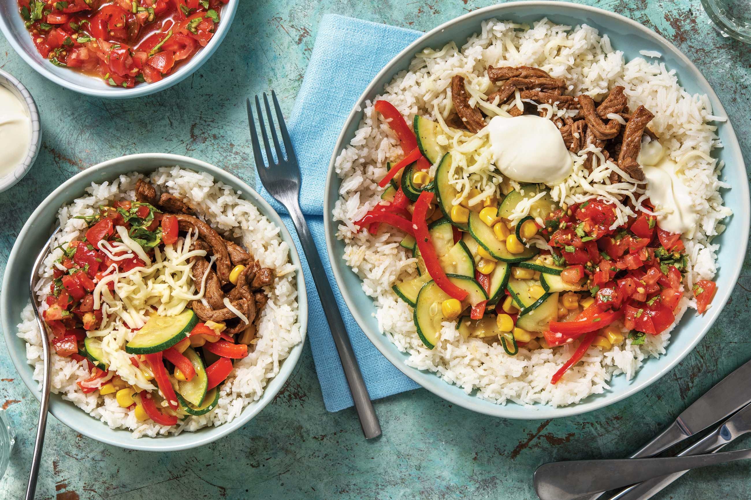 American Beef & Veggie Rice Bowl