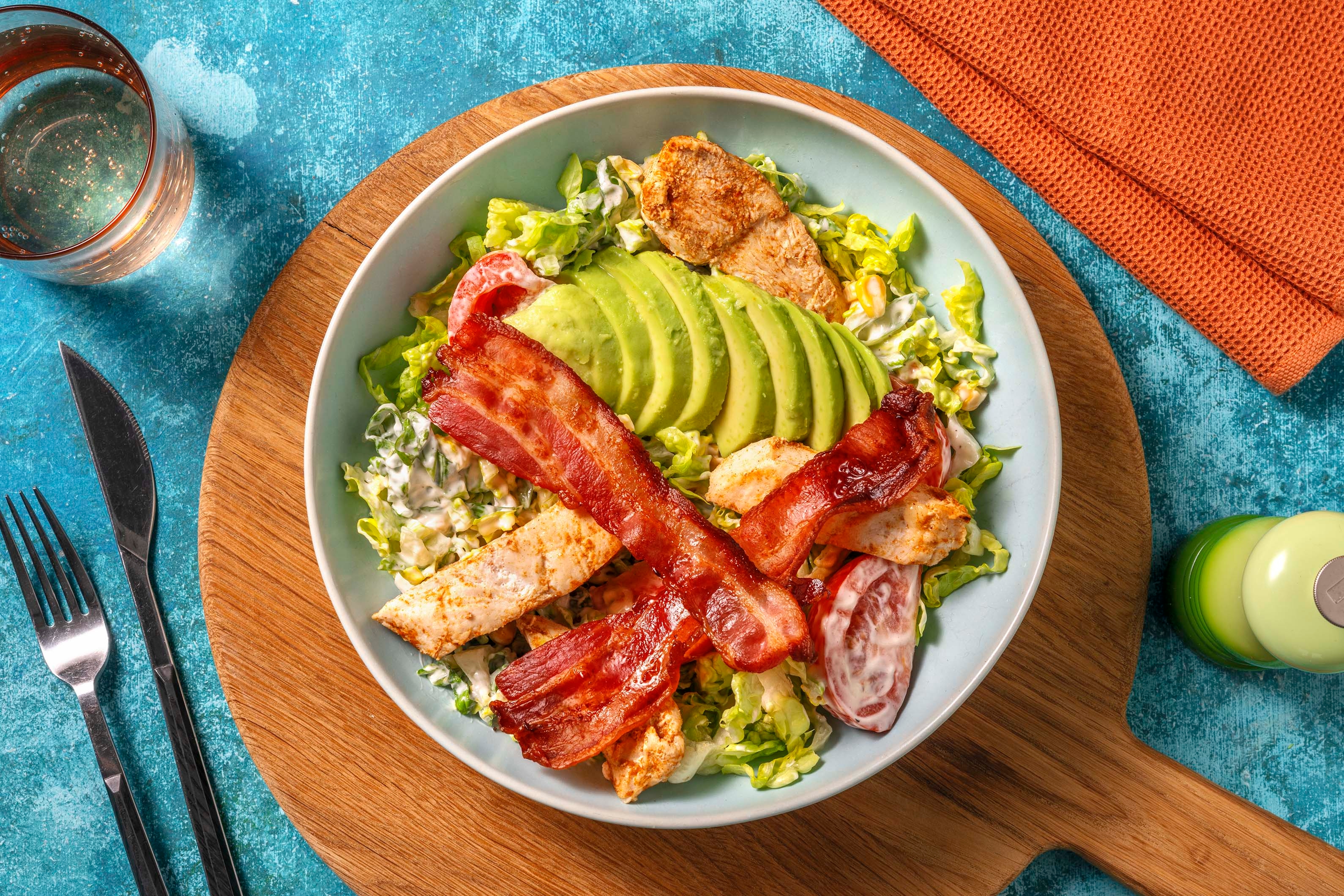 American Salad! mit Poulet und Speck